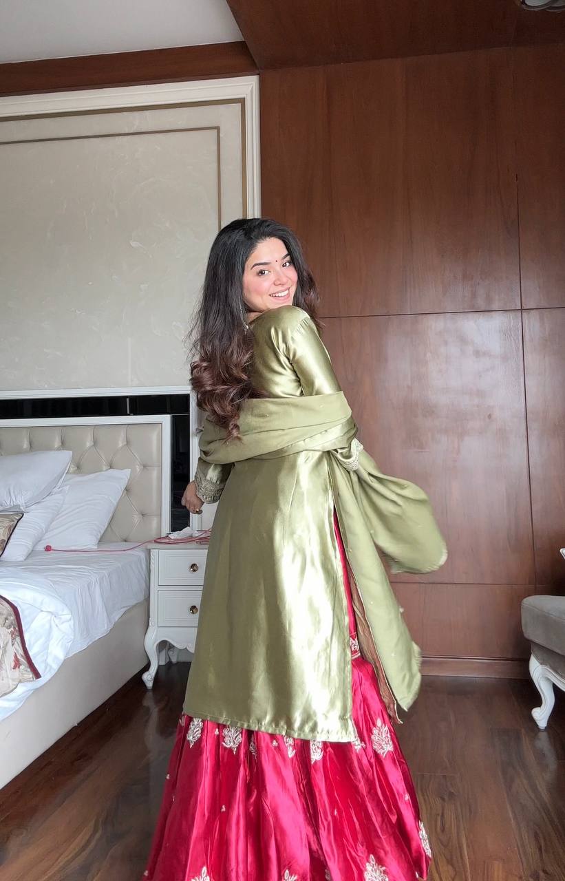 Olive Luxe Sharara Look