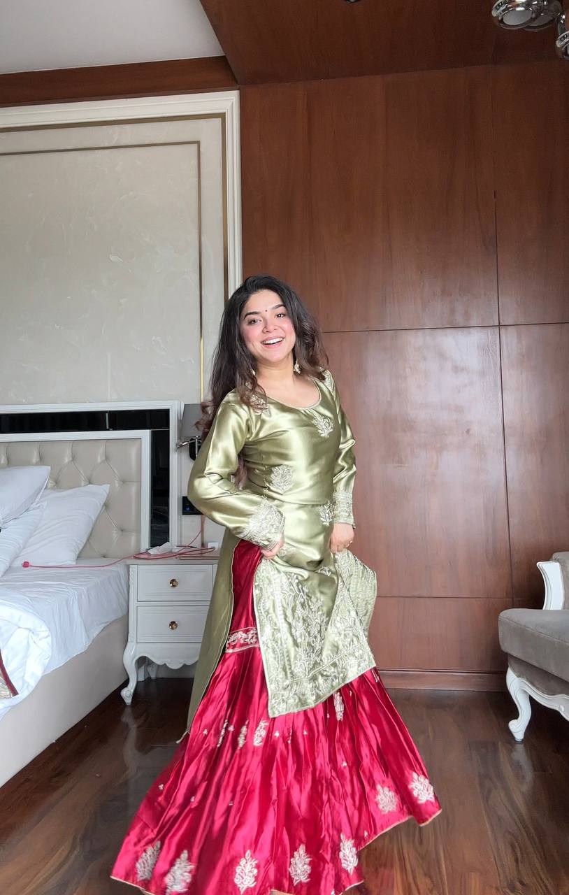 Olive Luxe Sharara Look