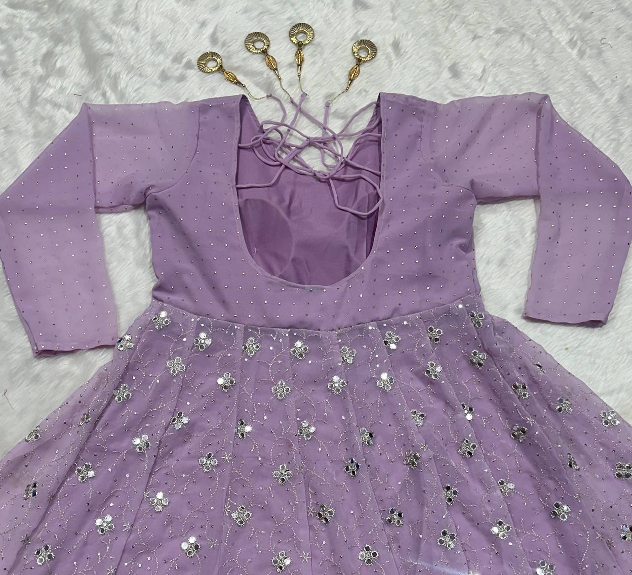 Lavender Luxe Anarkali Gown