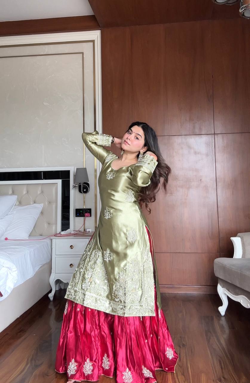 Olive Luxe Sharara Look