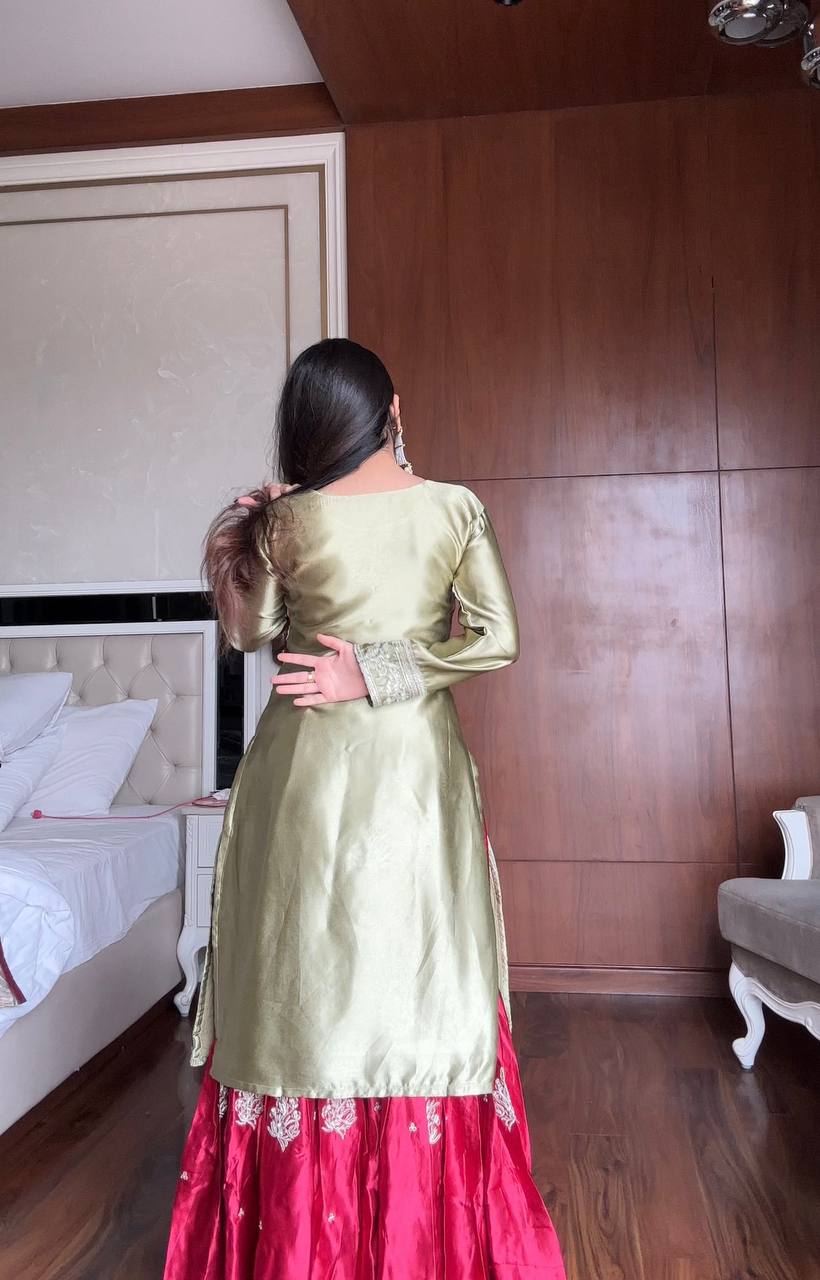 Olive Luxe Sharara Look