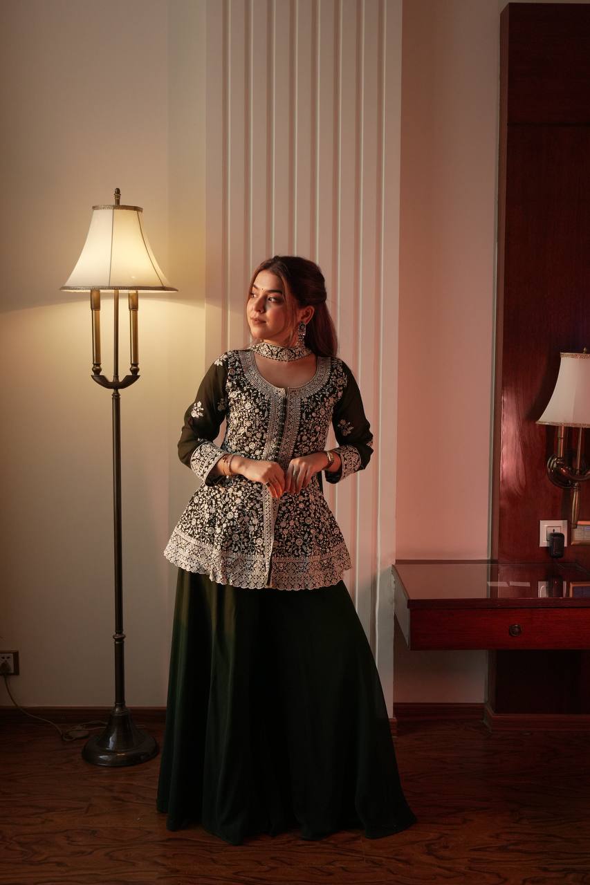 Peplum Aura Palazzo Set