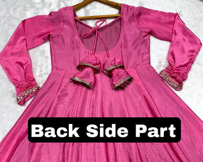 Pink Traditional Anarkali Suit Set