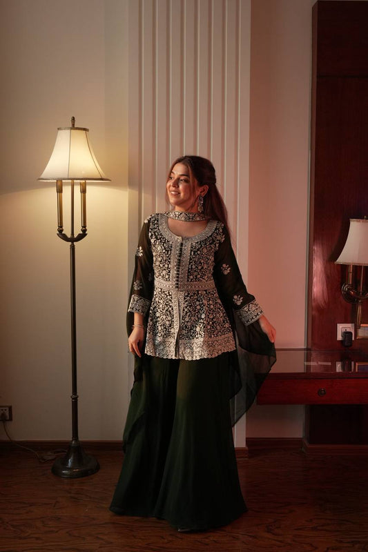 Peplum Aura Palazzo Set