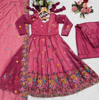 Petal Pink Wedding Gown