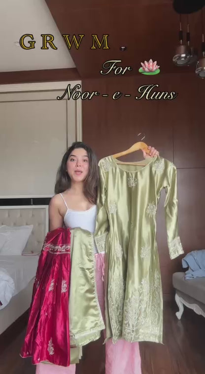 Olive Luxe Sharara Look