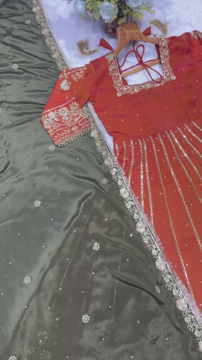 Royal Rust Ethnic Gown