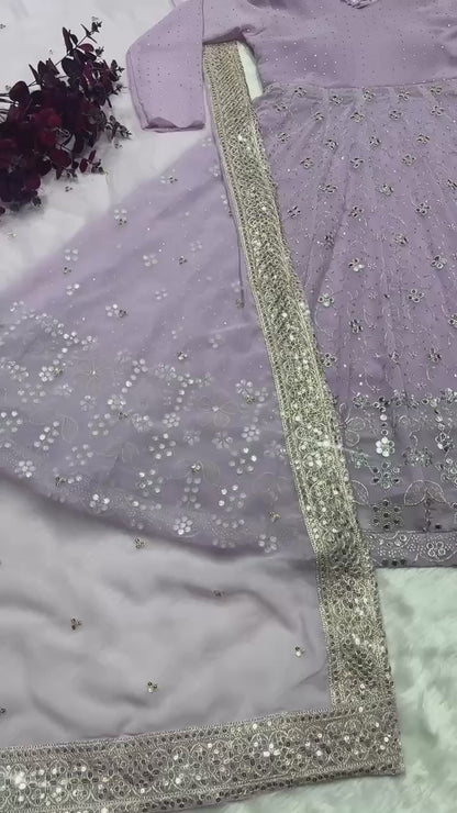 Lavender Luxe Anarkali Gown