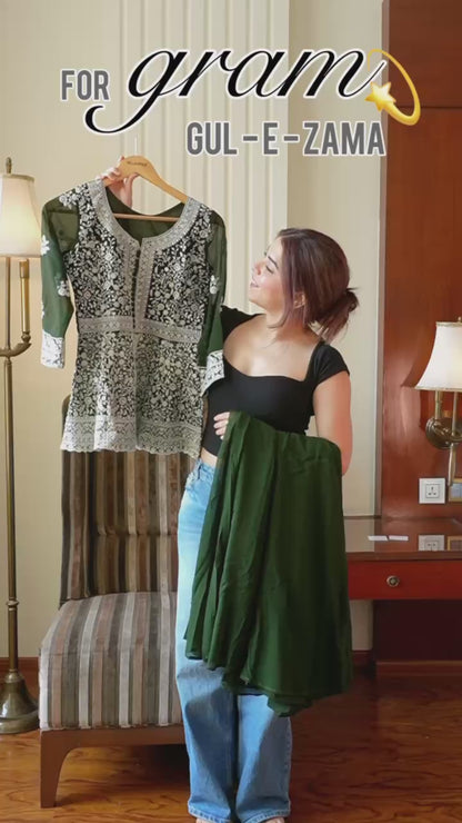 Peplum Aura Palazzo Set