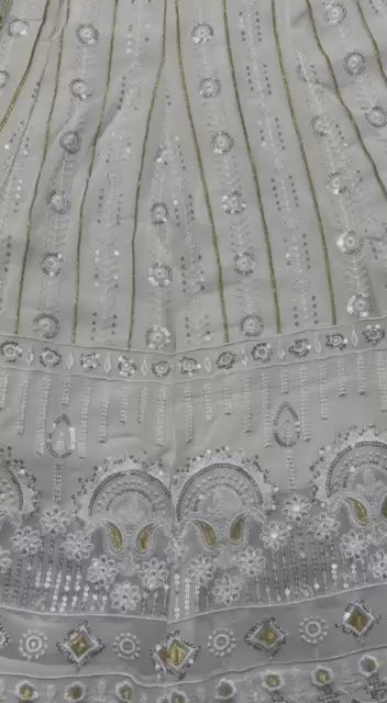 Pure White Long Anarkali Dress