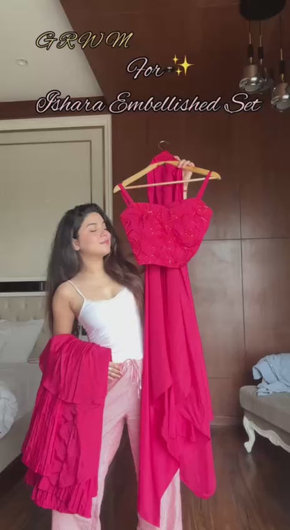 Hot Pink Party Lehenga Set