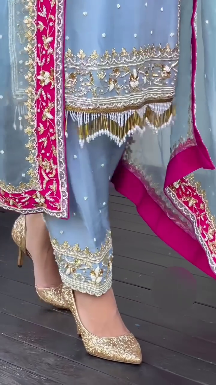 Blue Classic Party Wear Suit